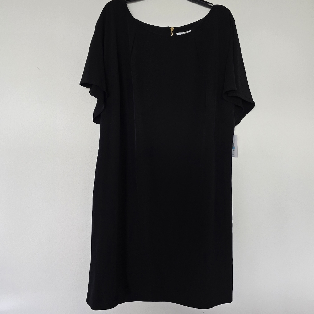 Calvin Klein Sz 20W Elegant Black Dress
